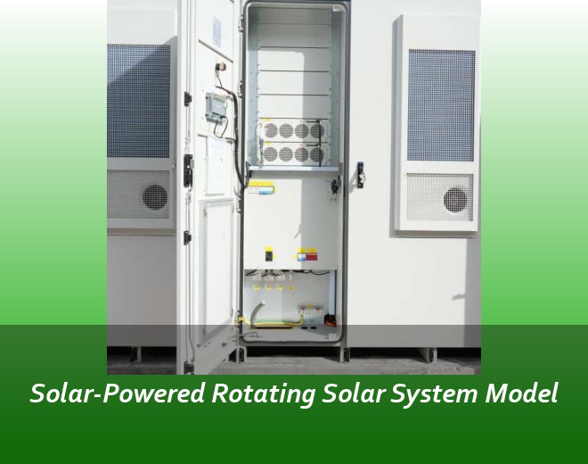 Solar-Powered Rotating Solar System Model